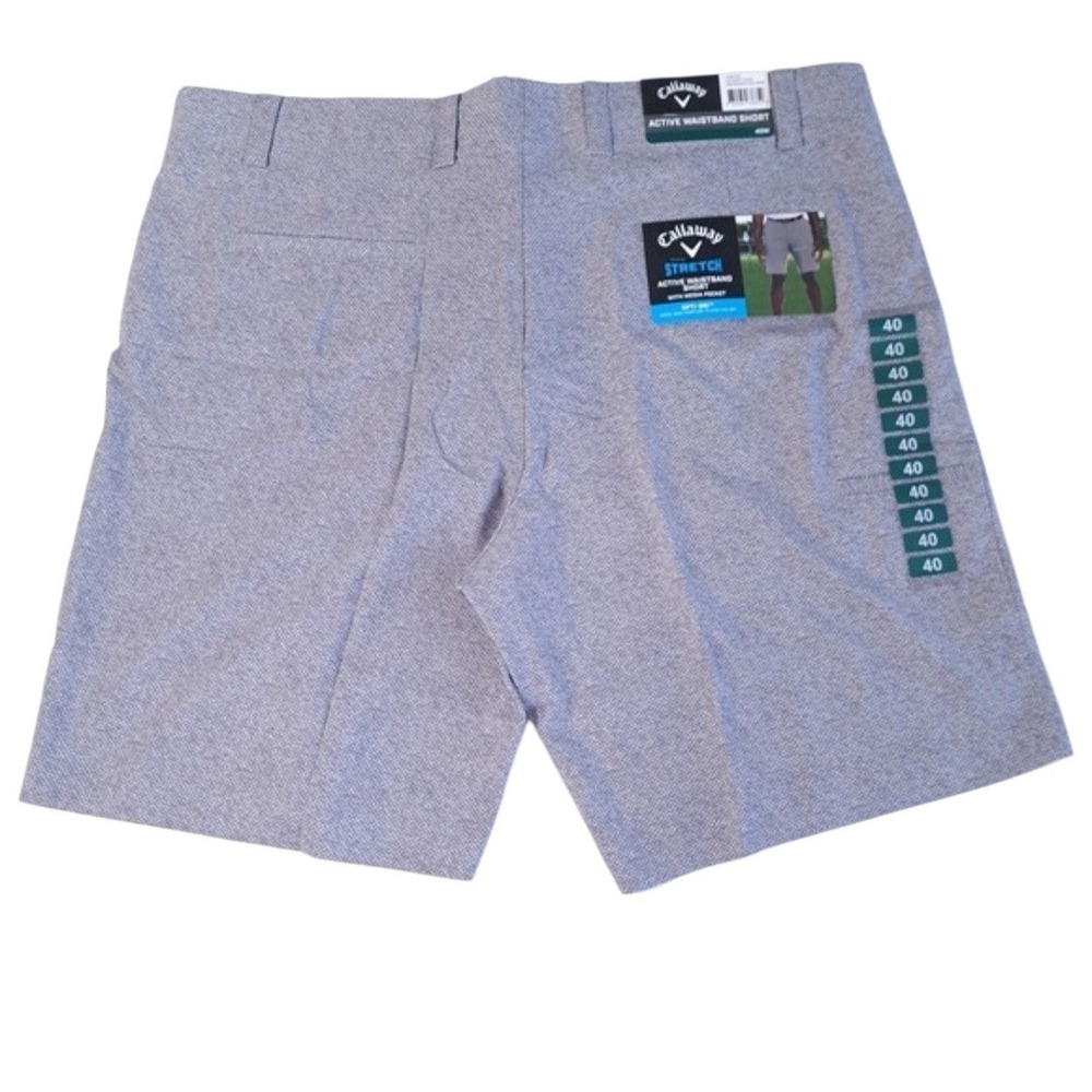 Callaway Men's Golf Shorts Size 40W Gray Active Waistband Performance Stretch
